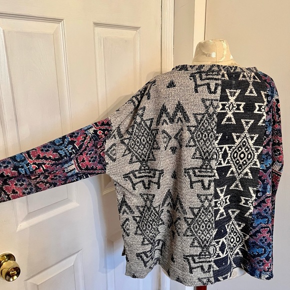 Anthropologie Pilcro Moira Thermal Pullover Aztec - M - Picture 16 of 16
